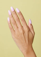 ohora semi-cured nail strips hands close-up ready for easy at-home application.