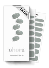 ohora Semi Cured Gel Nail Strips N Cream Fog box with complete set for at-home salon results