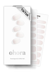 ohora semi-cured nail strips veil white ombre box showing salon-quality at-home manicure
