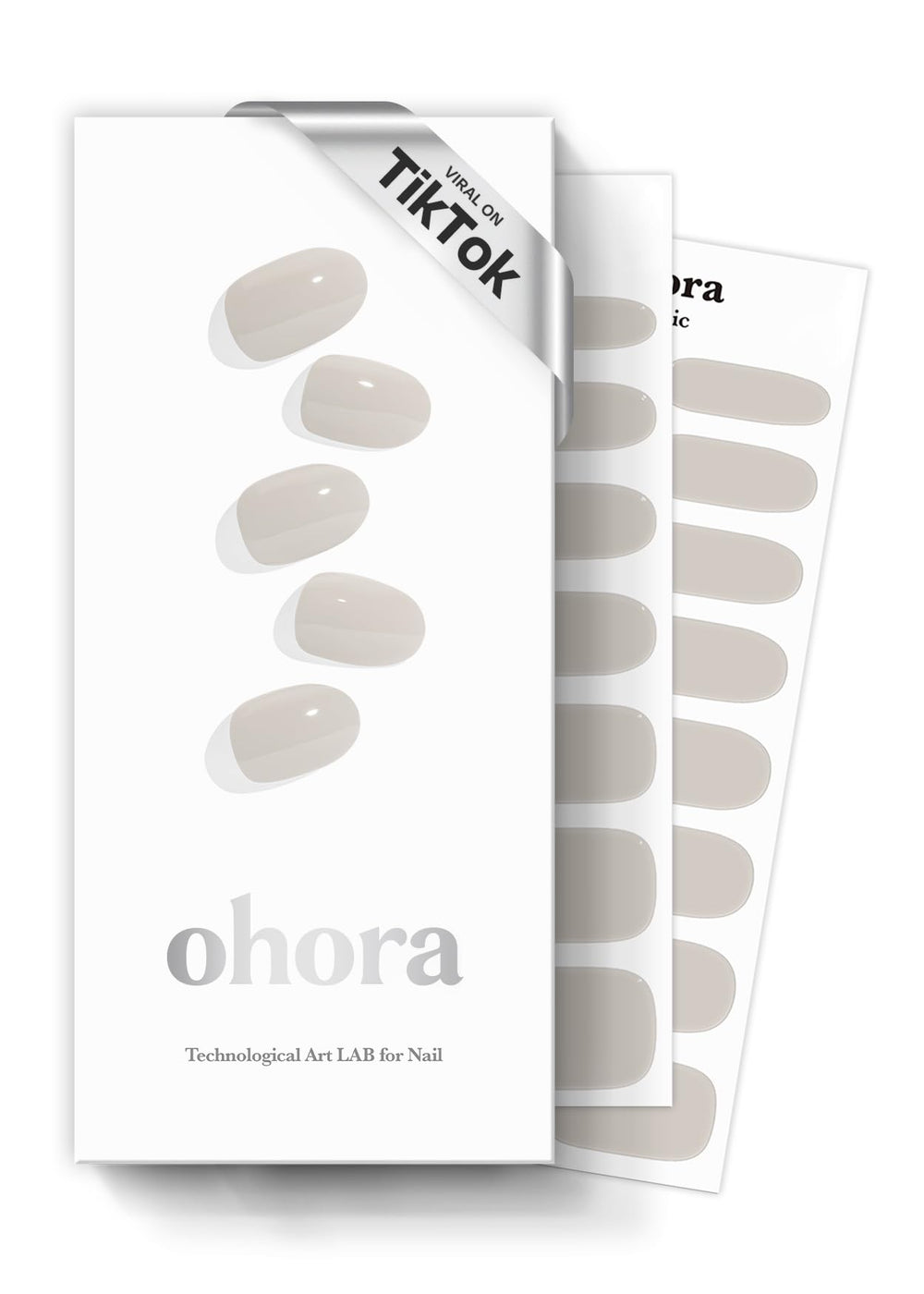 ohora semi cured nail wraps open box shows contents for a quick at home manicure
