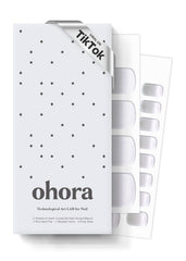 ohora semi cured gel pedi strips moonriver box display for easy at-home manicure