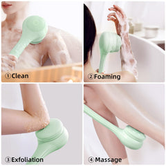 Oh,XIYU bendable secondary handle enables easy back cleaning.
