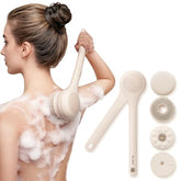 Oh,XIYU electric body brush dual-handle for easy back cleansing and full-body reach
