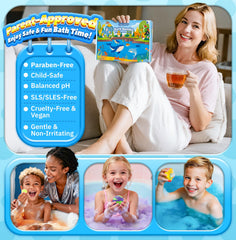 OinkSplash skin-friendly non-toxic ingredients for gentle bath time.