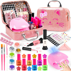 Oisacirg kids nail polish set with a cute storage case for organized fun.