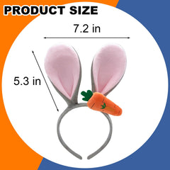 OIWLCI Bunny Ears Headband flexible band for comfortable all-day wear