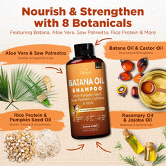 Okaga Batana Oil Shampoo lush lather demonstrating gentle sulfate-free cleansing.
