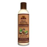 OKAY Black Jamaican Castor Oil Leave In Conditioner bottle for frizz control and smoothing.