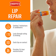 O'Keeffe's Lip Repair origil-tube delivers fragrance-free hydration for daily use