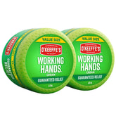 O'Keeffe's Working Hands jar showing rich, unscented moisture for cracked hands