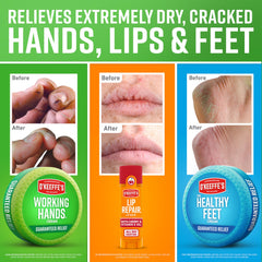 O'Keeffe's Working Hands jar providing intense hydration for cracked hands