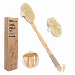 ÖkoStamm dry brush with long wooden handle for comfortable exfoliation