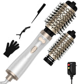 OKWRAP 3-in-1 rotating hair dryer brush for quick salon-like results at home