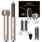 OKWRAP 5-in-1 hair dryer brush set unboxing shows versatile styling options.
