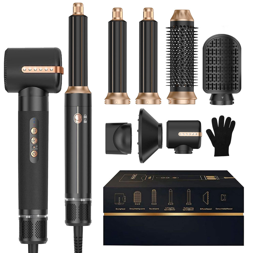 OKWRAP 7in-1 hair dryer brush ready for quick drying and volumized styling
