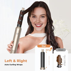 OKWRAP smoothing with ion care for frizz control and glossy finish.
