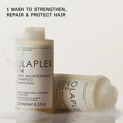 Olaplex N°0.5 treatment bottle prepping hair for deeper repair