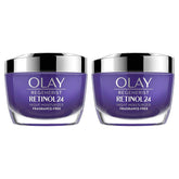 Olay Regenerist Retinol 24 Night Cream jar for 24-hour hydration and smoother skin.