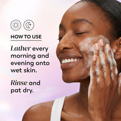 Olay ingredient label close-up highlighting niacinamide and hyaluronic acid