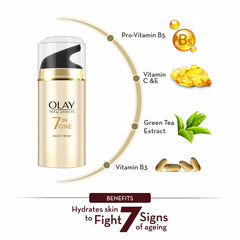 Olay Total Effects night-firming cream closeup highlights vitamin-rich formula for aging skin support