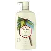 Old Spice body wash Fiji palm tree bottle with tropical scent for a refreshed start