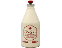 Old Spice Classic After Shave glass bottle packaging design