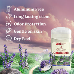 Old Spice GentleMan's lavender-mint scent close-up highlighting fragrance