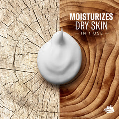 Old Spice Hand & Body Lotion for Men applying action demonstrates quick absorption and smooth application.