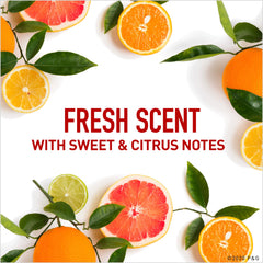 Old Spice High Endurance Fresh close-up label highlights fragrance and odor-fighting formula.