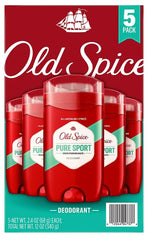 Old Spice High Endurance Pure Sport stick in use demonstrates quick, mess-free application.