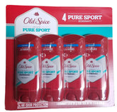 Old Spice High Endurance Pure Sport stick packaging shows rugged design for all-day protection.