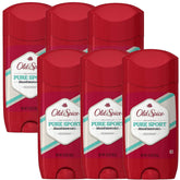 Old Spice Pure Sport deodorant stick 3oz demonstrates long-lasting freshness for daily workouts.