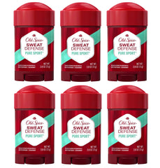 Old Spice Pure Sport Soft Solid 6-pack box displays value and lasting protection