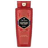 Old Spice Red Collection Captain bottle with bold refreshing fragrance for shower