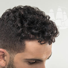 Old Spice Wavy Curly Leave-In Bottle apply shows quick frizz control and defined waves