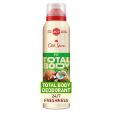 Old Spice Whole Body Deodorant Spray Fiji Scent front view for all-over freshness