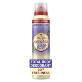 Old Spice Whole Body Deodorant Spray lavender mint bottle for all-day freshness.