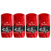 Old Spice Wolfthorn deodorant four-pack front view for daily protection