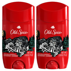 Old Spice Wolfthorn invisible solid pack of 2 sticks for clean, residue-free protection.