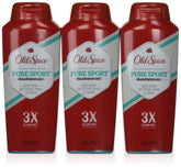 OldSpice 18oz body wash bottle front view promotes a refreshing daily cleanse.