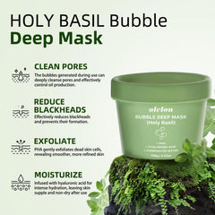 OLELON Carbonated-water action highlights deep cleansing and oil balance for pores.