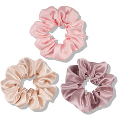 OLESILK 100% Mulberry Silk Scrunchies Pack: gentle on hair, reduces tugging.