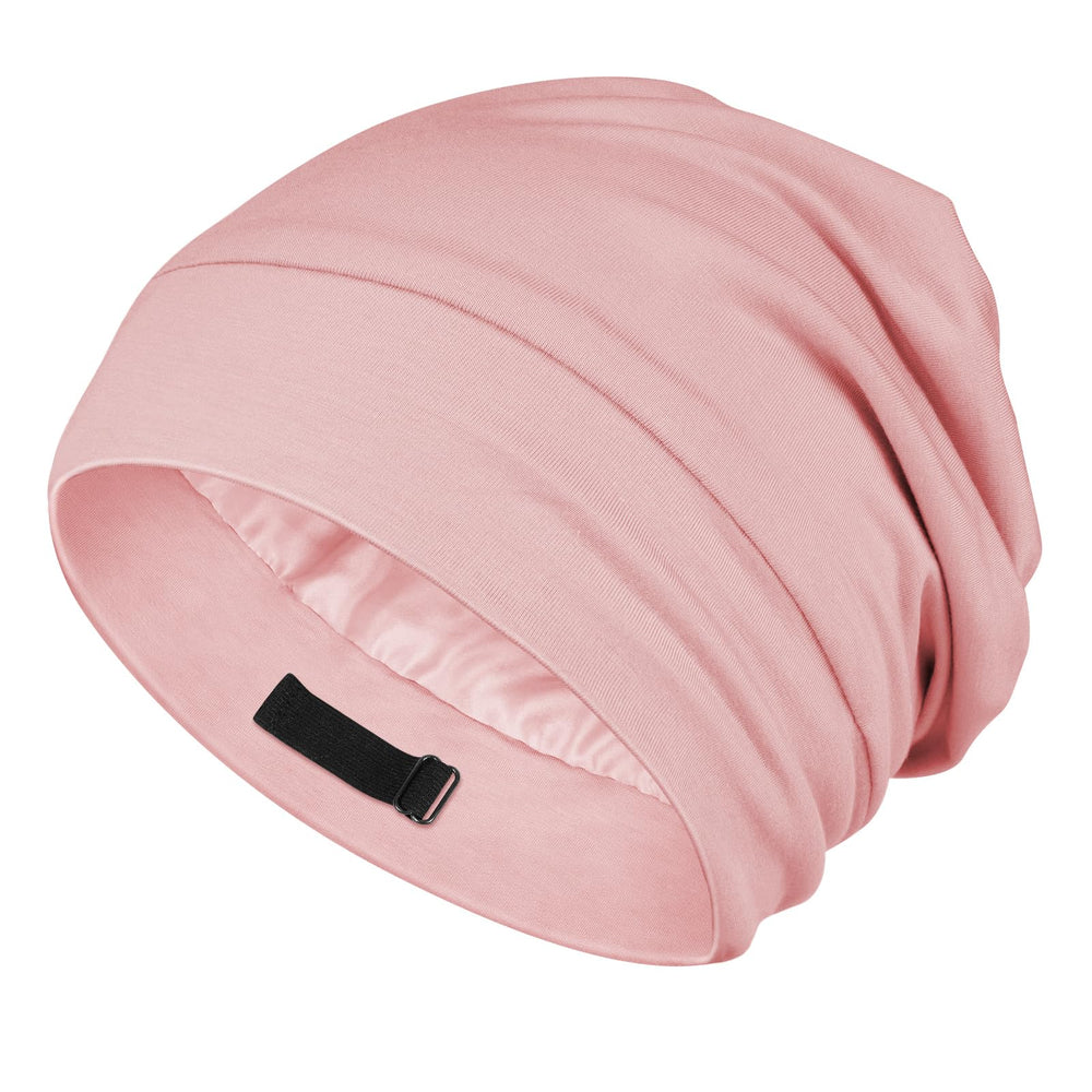 OLESILK silk baby bonnet pink 6-12m keeps curls smooth overnight.