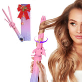 oleydb automatic rotating 2-in-1 curler-straightener in use for quick styling today.