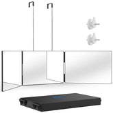 OLIBUY 3 Way Mirror showcasing a 360 view for better grooming.