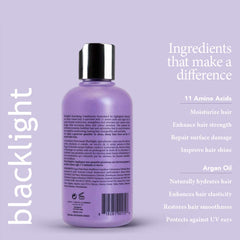 Oligo Blacklight Nourishing Conditioner texture close-up reveals creamy formula for easy application