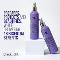 Oligo Professionnel Blacklight amino acids label close-up highlights nourishing formula