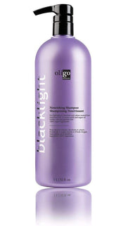 Oligo Professionnel Blacklight Nourishing Shampoo bottle highlighting argan oil for color-treated hair