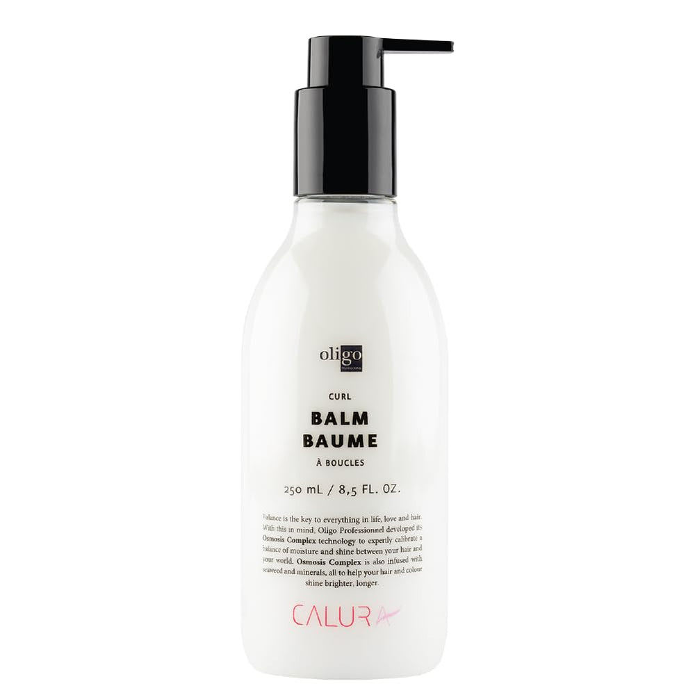 Oligo Professionnel Calura Curl Balm bottle front highlighting curl definition and frizz control