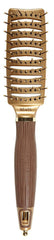 Olivia Garden NanoThermic brush front view; ceramic ionic action for smooth styling